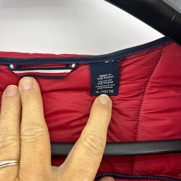 Tommy Hilfiger Men's Hooded Packable Puffer Coat Navy Blue XL See NOTES - Picture 5 of 12